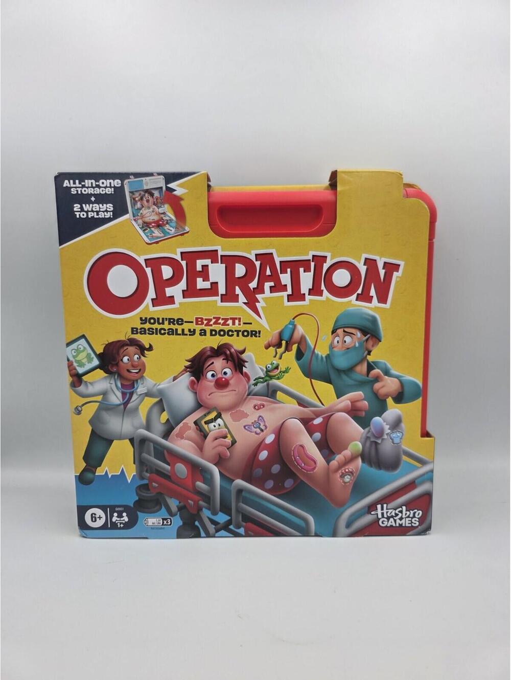 Operation Electronic Board Game with All-In-One Carrying Case | 2 Ways to Play |